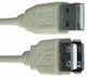 USB 2.0 Kabel USB-A-Stecker - USB-A-Buchse Weiß 3m 04.001.0277