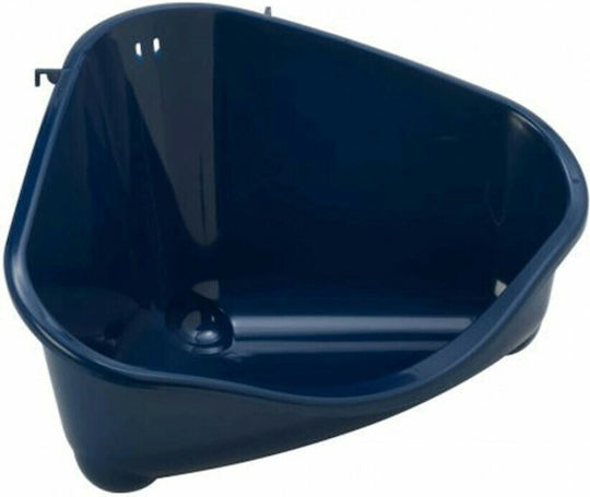 Flamingo Corner Tray 9063 Toilet for Guinea pig / Rabbit / Chinchilla / Hamster 49x34,6x26cm Μπλε