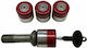 Carner Μπουλόνια Ασφαλείας Safewheel για Κλειδί No 19 4τμχ