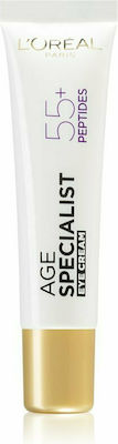 L'Oreal Paris Age Specialist 55+ Peptides & Caffeine Eye Cream For Mature Skin 15ml