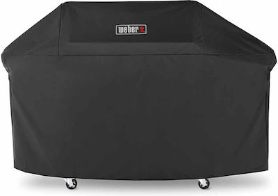 Weber Grill Cover Black from Polyester with UV Protection 179.8x65x110cm