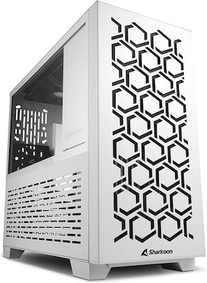 Sharkoon MS-Y1000 Midi Tower Computer Case with Window Panel White