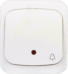 Geyer Staircase Push Button Without Frame White 3616H