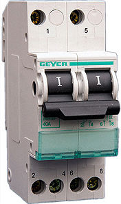 Geyer 2-Poles General Use Panel Push Button Switch 40A