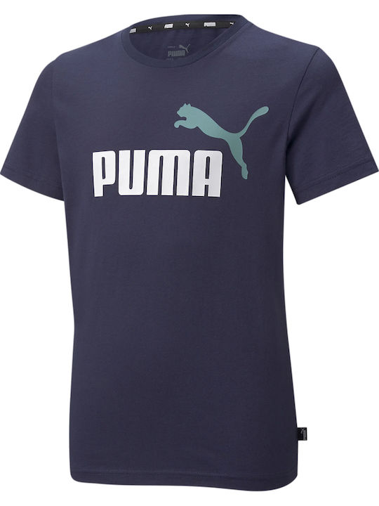 PUMA Kinder-T-Shirt Blau