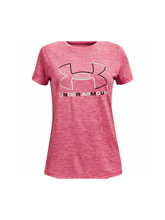 Under Armour Kinder-T-Shirt Rosa