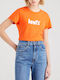 Levi's Γυναικείο T-shirt Orangeade με Στάμπα