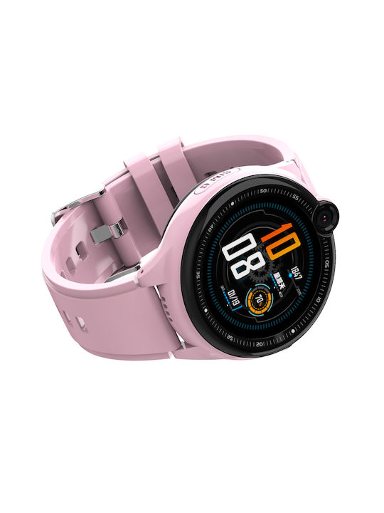 Wonlex Παιδικό Smartwatch με GPS και Καουτσούκ/Πλαστικό Λουράκι Ροζ