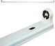 Aca Single-Ended Lighting Batten T8 with 1 Slot for LED Lamp 150cm