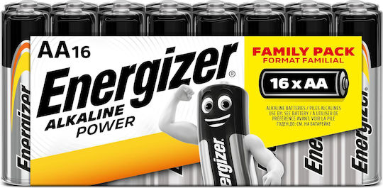 Energizer Power Αλκαλικές Μπαταρίες AA 1.5V 16τμχ
