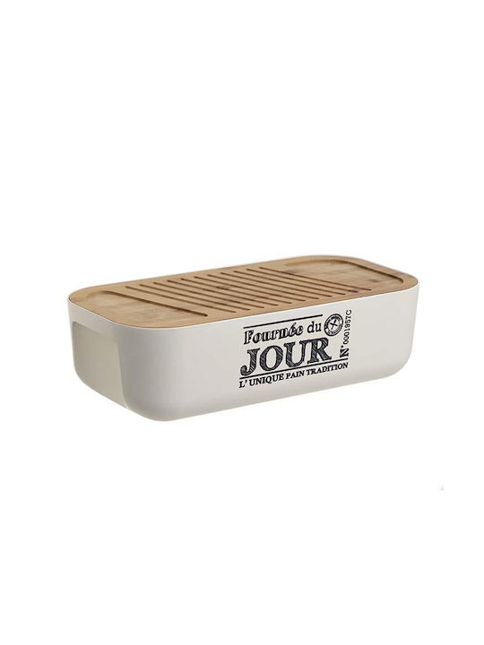 Click Plastic Bread Box with Lid White 40x20x12cm 6-60-180-0021A