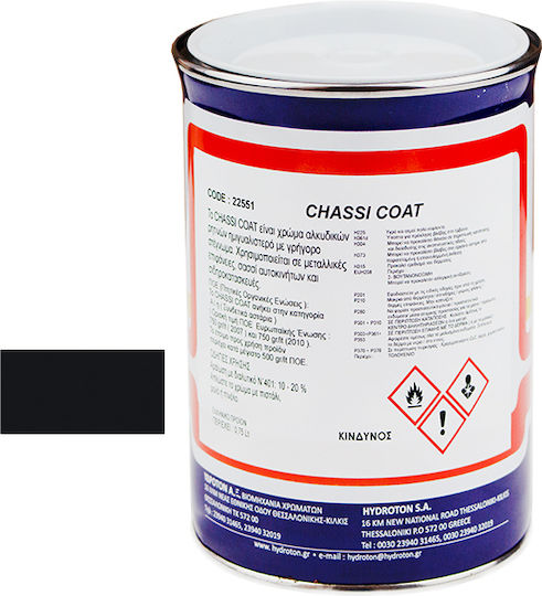 Hydroton Chassi Coat Primer Negru Potrivit pentru Metal 0.75lt