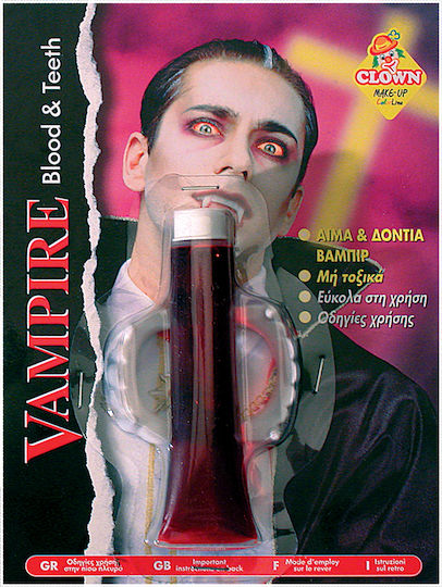 Carnival Teeth Red for Halloween 6pcs
