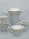 Emfasi Cleopatra Tea Set with Cup Porcelain Beige 1000ml 27pcs