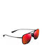 Maui Jim Keokea Men's Sunglasses with Black Plastic Frame and Red Polarized Lens RM447-04T