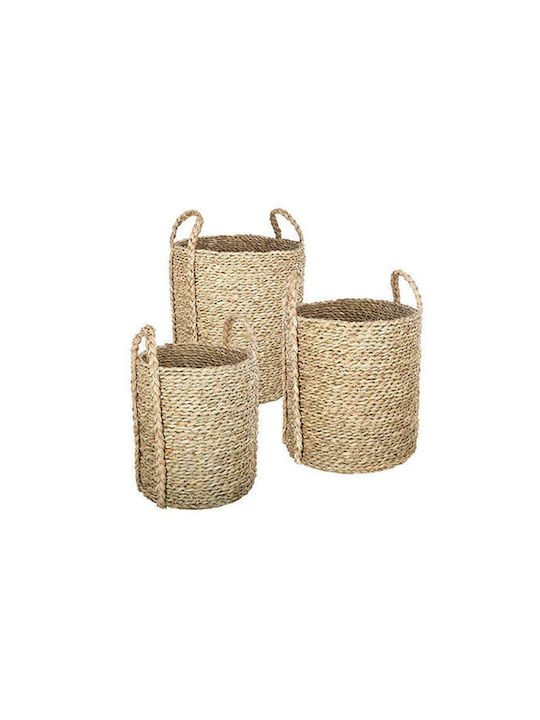 Wicker Decorative Baskets Set 3pcs Atmosphera