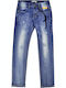 Kinder Schlaghose Jeans Blau