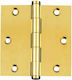 PG Brass Furniture Hinge 25x25mm