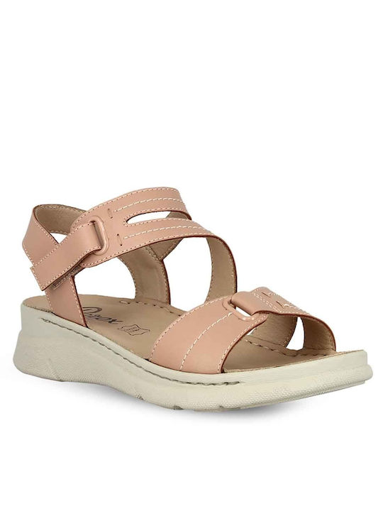 Parex Women's Ankle Strap Platforms Nude