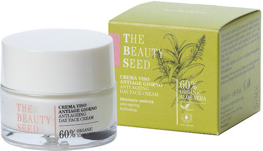 Bioearth The Beauty Seed 2.0 Αντιγηραντική Κρέμα Προσώπου Ημέρας με Υαλουρονικό Οξύ & Aloe Vera 50ml