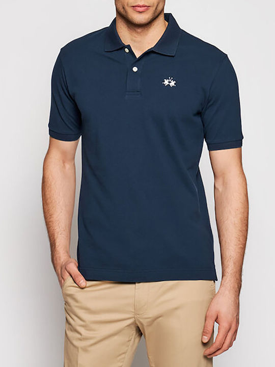 La Martina Men's Short Sleeve Blouse Polo Navy ...