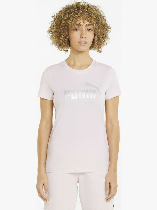 PUMA Logo Women's T-shirt Powder Pink