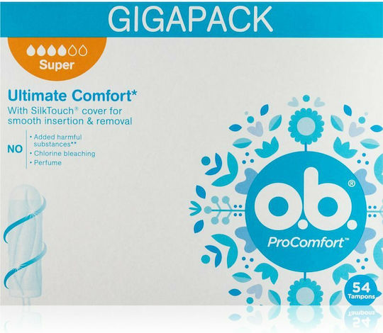 O.B. Ταμπόν Procomfort Gigapack για Αυξημένη Ροή 54τμχ