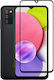 9H Пълно лепило Закалено стъкло за цялото лице Черен (Galaxy A03s)