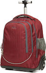 Polo Uplow Σχολική Τσάντα Τρόλεϊ Δημοτικού σε Κόκκινο χρώμα Μ33 x Π24 x Υ42cm