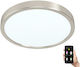 Eglo Fueva Outdoor Ceiling Flush Mount with Integrated LED in Silver Color 98845
