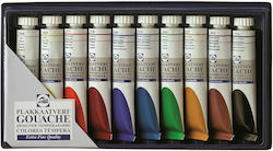 Royal Talens Gouache Extra Fine Tempera Colour Paint Tube 20ml Multicolour 10pcs