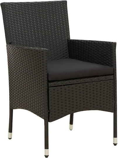 Scaun Negru 4 Bucăți 61x60x88 cm