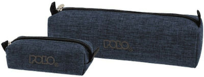 Polo Fabric Blue Jean Pencil Case Original Jean with 1 Compartment