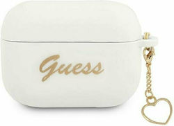 Guess Charm Θήκη Σιλικόνης σε Λευκό χρώμα για A...