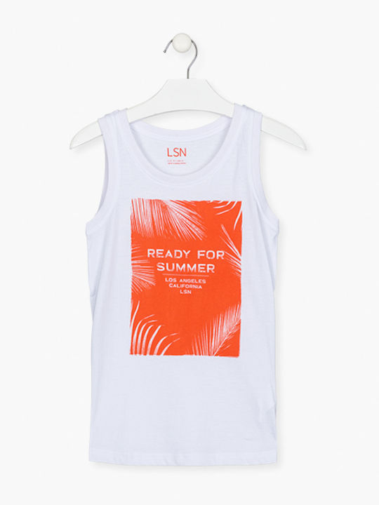 Kids Top Sleeveless White