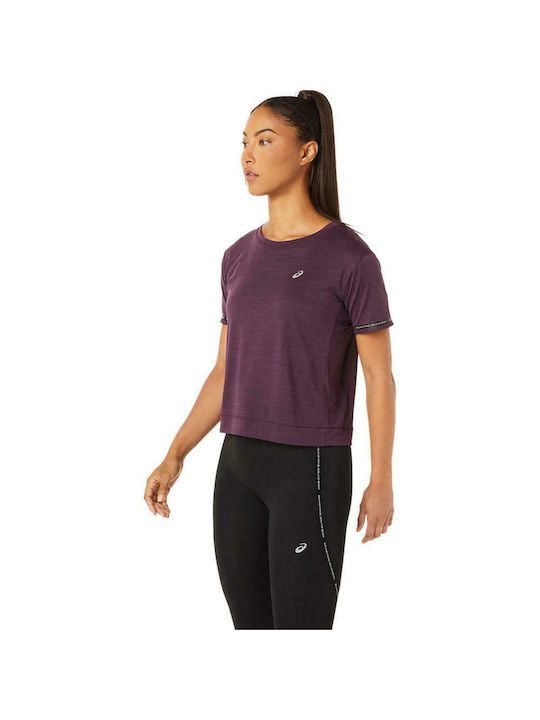 ASICS Race Feminin Sport Crop Tricou Uscare rap...