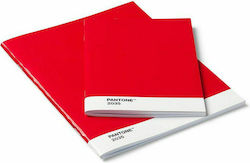 Pantone School Notebooks White Red 2 Pieces
