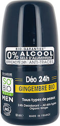 So'Bio Etic Men Organic Ginger 24h Deodorant Roll-On 50ml