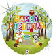 Μπαλόνι Happy Birthday Ζωάκια Δάσους 46cm