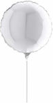 Balon Folie Rotund Alb 25buc