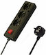 CHaralampidis Power Strip 3 Positions with Switch and Cable 1.5m