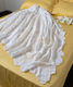 Silk Fashion Knitted Blanket Double 225x250cm White