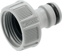 Gardena 18221-20 Ρακόρ Βρύσης με Αρσενικό Σπείρωμα 26.5mm Γκρι
