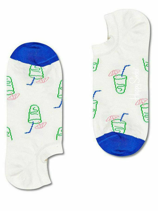 Happy Socks Lemonade Women's Patterned Socks White