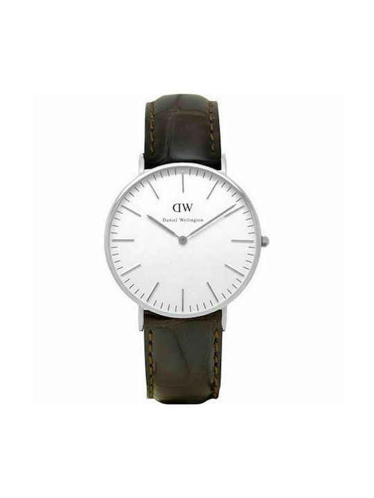 York Watch with Leather Strap Brown