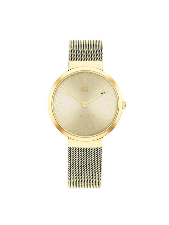 Tommy Hilfiger Libby Watch with Gold Metal Bracelet