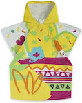 Tuc Tuc Kids Beach Poncho Yellow 62 x 59cm