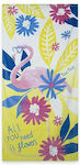 Tuc Tuc Kids Beach Towel Yellow Flamingo 150x75cm