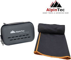 AlpinPro DryFast Πετσέτα Προσώπου Microfiber Μαύρο 120x60εκ.