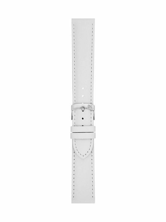 Morellato Grafic Leather Strap White 20mm